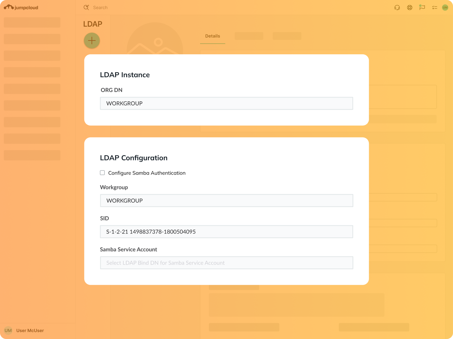 Product Screenshot - Adding an LDAP instance