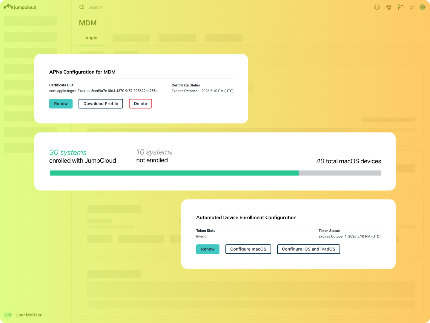 Product Screenshot - MDM Apple Enrollment