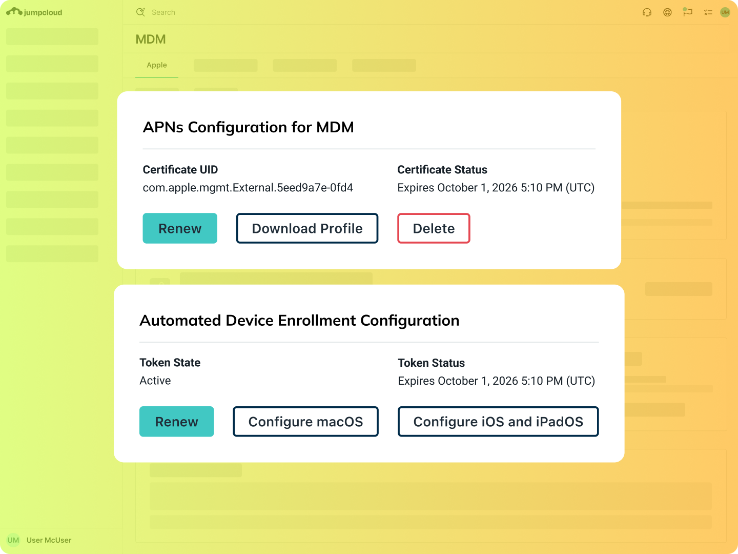 Product Screenshot - Apple MDM Enrollment