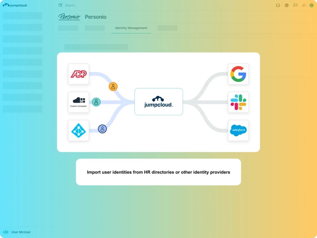 Product Screenshot - IdP Import
