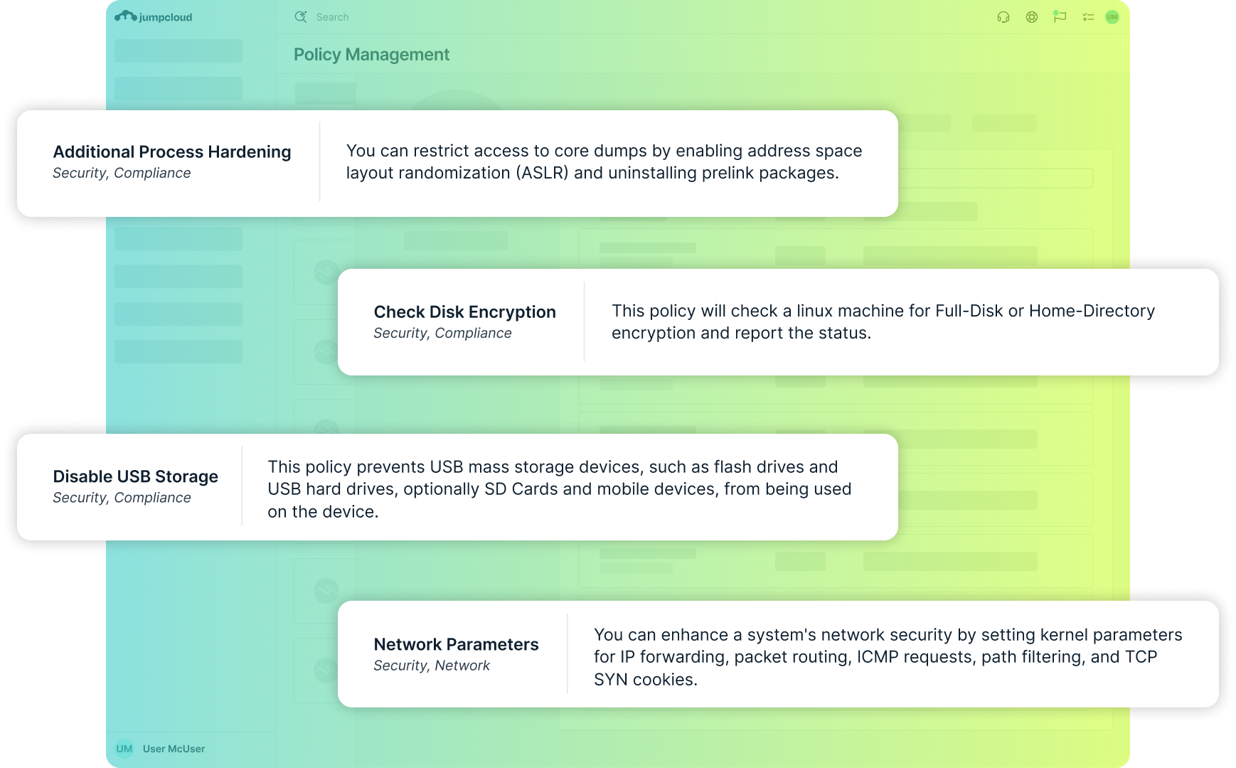 Product Screenshot - Linux Policies
